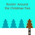 RockinÃ¢â¬â¢ around the Christmas tree guitar background